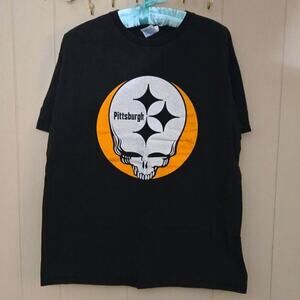 Grateful Dead Pittsburgh Steelers Tee Size Large VTG Delta Unisex